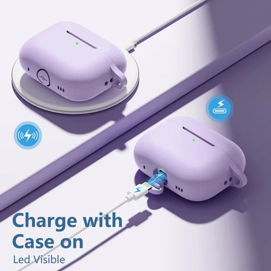 Калъф за AirPods Pro 1/2 - - Лилав