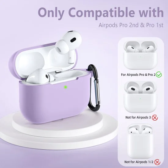 Калъф за AirPods Pro 1/2 - - Лилав