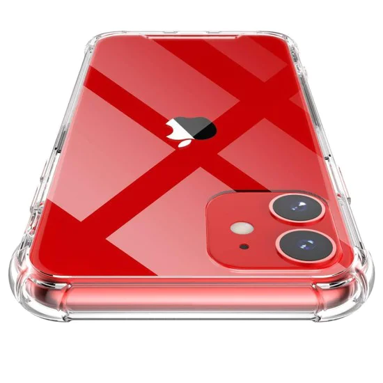 Калъф за iPhone 11 - Удароустойчив прозрачен силикон - прозрачен