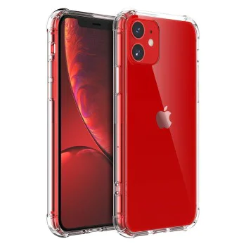 Калъф за iPhone 12 mini - Удароустойчив Прозрачен Силиконов - Прозрачен