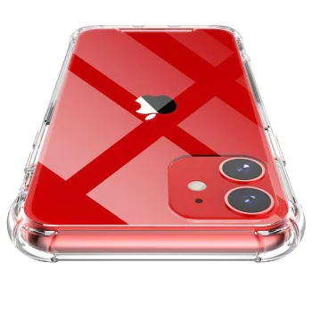 Калъф за iPhone 12 - Удароустойчив прозрачен силикон - прозрачен
