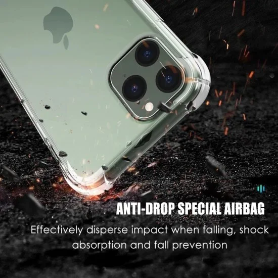 Калъф за iPhone 13 Pro - Удароустойчив прозрачен силикон - прозрачен