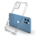 Калъф за iPhone 12 Pro - Удароустойчив прозрачен силикон - прозрачен