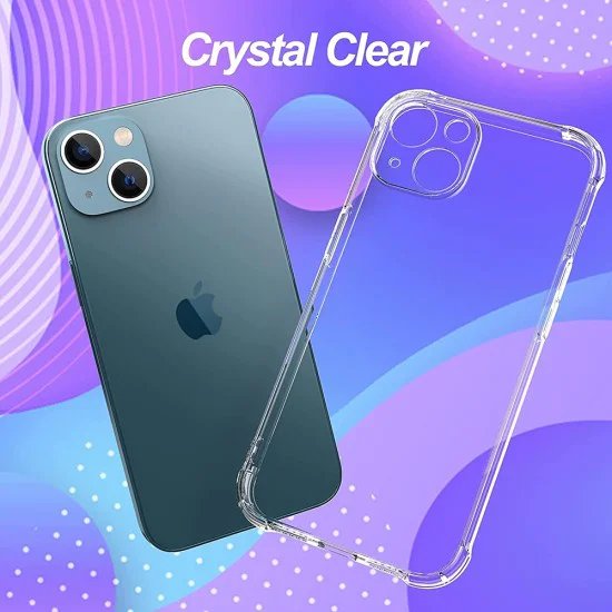 Калъф за iPhone 13 mini - Удароустойчив Прозрачен Силиконов - Прозрачен