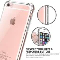 Калъф за iPhone 5/ iPhone 5s/ iPhone SE - Удароустойчив прозрачен силикон - прозрачен