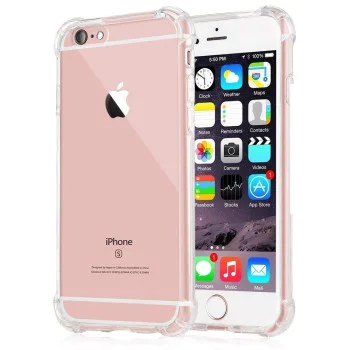 Калъф за iPhone 5/ iPhone 5s/ iPhone SE - Удароустойчив прозрачен силикон - прозрачен