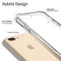 Калъф за iPhone 7 Plus / iPhone 8 Plus - Удароустойчив Прозрачен Силиконов - Прозрачен