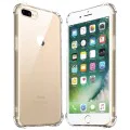 Калъф за iPhone 7 Plus / iPhone 8 Plus - Удароустойчив Прозрачен Силиконов - Прозрачен