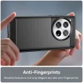 Калъф за OnePlus 12 - Carbon Silicone - Черен