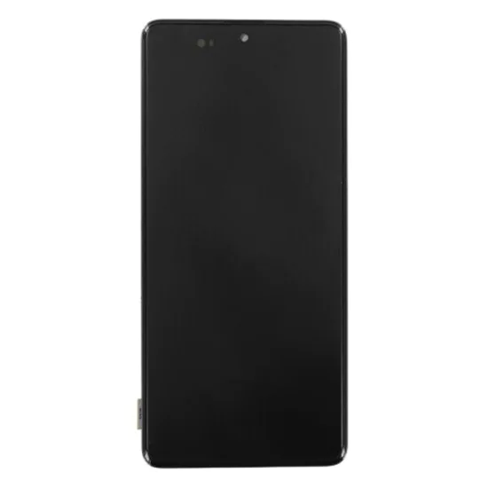 Екран с тъчскрийн и рамка, съвместим с Samsung Galaxy A71 (SM-A715F) - Samsung (13613) - черен