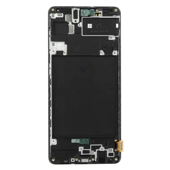 Екран с тъчскрийн и рамка, съвместим с Samsung Galaxy A71 (SM-A715F) - Samsung (13613) - черен