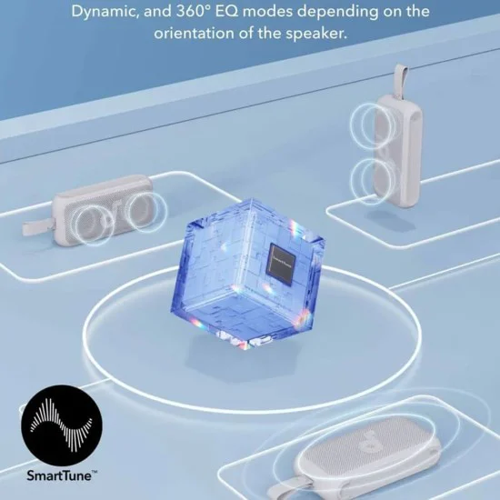Безжичен високоговорител с висока разделителна способност, BassUp, SmartTune, IPX7, 30W - Anker SoundCore Motion 300 (A3135011) - черен