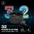 Bluetooth слушалки за поставяне в ушите с микрофон TWS - JBL (Wave Beam) - черни