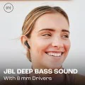 Bluetooth слушалки за поставяне в ушите с микрофон TWS - JBL (Wave Beam) - черни