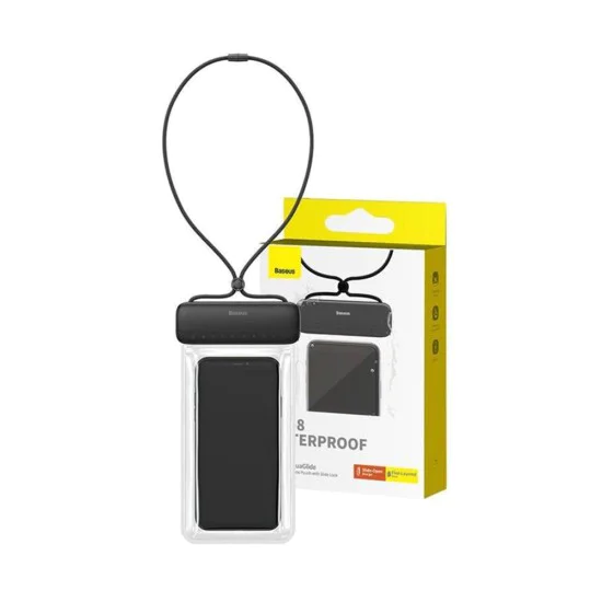 Водоустойчив калъф за телефон IPX8 за телефон 7,2 - Baseus (P6026373700113-00) - черен клъстер