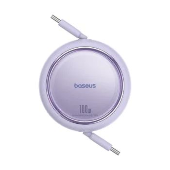 Кабел за данни Type-C към Type-C, 100 W, 1 m - Baseus Free2Draw Mini (P10364500511-00) - Nebula Purple
