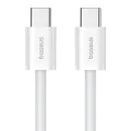 Кабел за данни Type-C към Type-C, 30W, 1m - Baseus (P10365200211-00) - Moon White