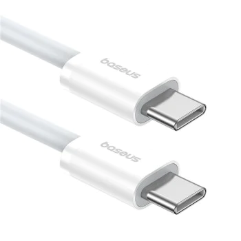 Кабел за данни Type-C към Type-C, 30W, 2m - Baseus (P10365200211-01) - Moon White