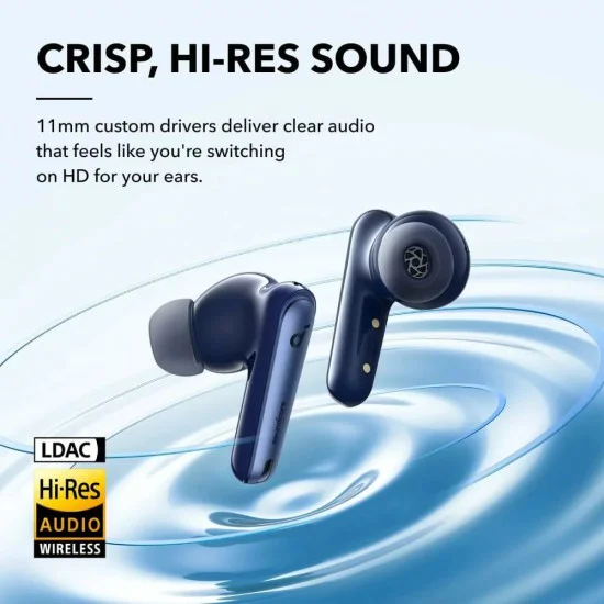 Anker SoundCore Liberty 4 NC (A3947G31) - Bluetooth 5.3, IPX4 безжични слушалки - сини