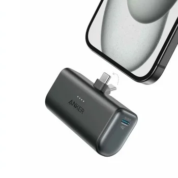 Външна батерия 5000mAh, 22.5W - Anker Nano (A1653H11) - Черна