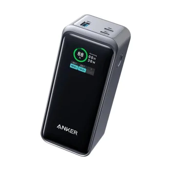 Външна батерия 2x USB-C, USB, 20000mAh, 200W - Anker Prime (A1336011) - Черна