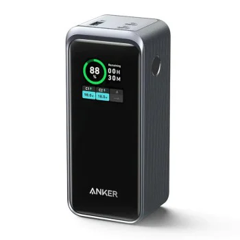 Външна батерия 2x USB-C, USB, 20000mAh, 200W - Anker Prime (A1336011) - Черна