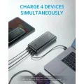 Външна батерия 2x Type-C, 2x USB, 25600mAh, 87W - Anker PowerCore III Elite (A1291H11) - Черен
