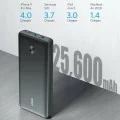 Външна батерия 2x Type-C, 2x USB, 25600mAh, 87W - Anker PowerCore III Elite (A1291H11) - Черен