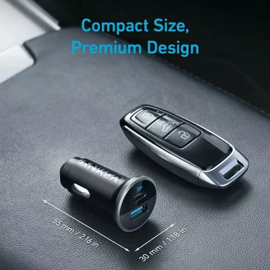 USB автоматично зарядно устройство, Type-C, 52,5 W - Anker 323 (A2735G11) - черно
