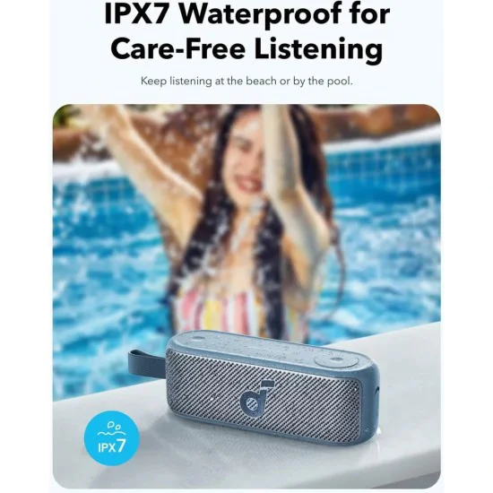 Водоустойчив преносим високоговорител Водоустойчив IPX7, 20W - Anker SoundCore Motion 100 (A3133011) - Черен