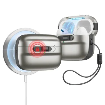 Калъф за Apple AirPods Pro 1/2 - ESR Pulse Magnetic HaloLock - Титан