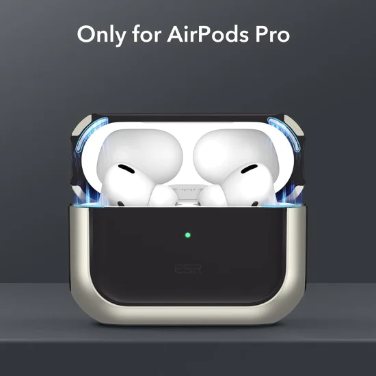 Калъф за Apple AirPods Pro 1/2 - ESR Orbit Hybrid HaloLock - Титан