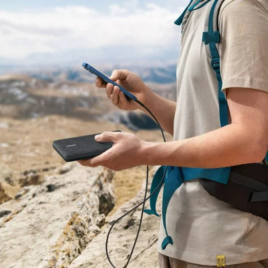 Външна батерия Type-C, 2x USB, 20000mAh - Anker PowerCore III (A1365G11) - Черен