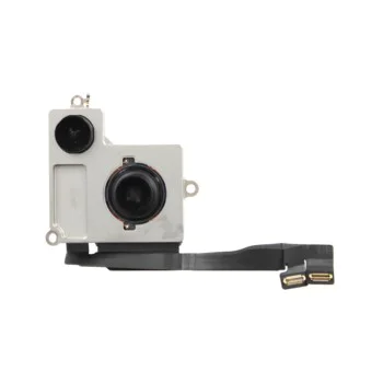 Задна камера за iPhone 15 Plus, 48MP + 12MP - OEM (20538) - Черна