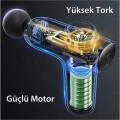 Масажен пистолет – Yesido MG01 – нисък шум, Type-C – Черен