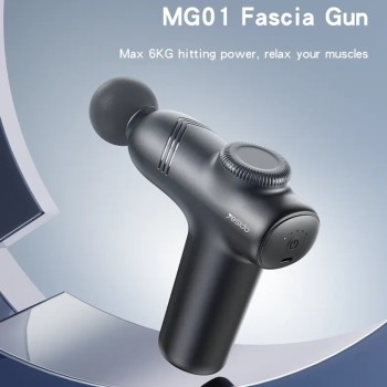 Масажен пистолет – Yesido MG01 – нисък шум, Type-C – Черен