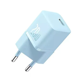 Зарядно устройство Type-C, бързо зареждане, GaN, 20W - Baseus (CCGN050103) - синьо