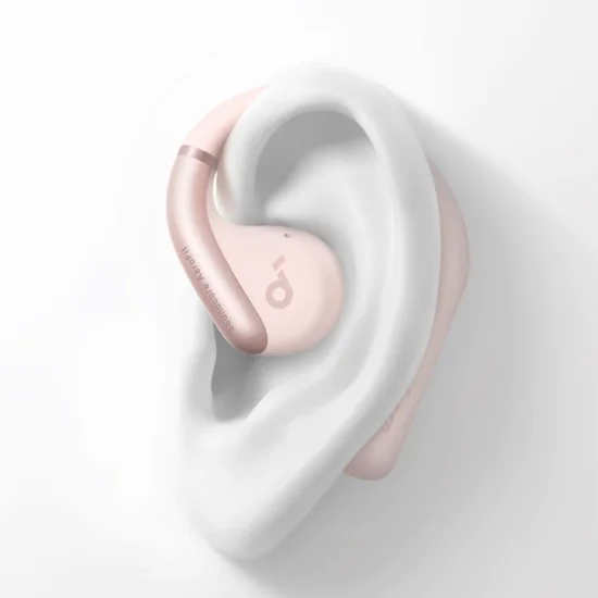 Безжични спортни слушалки, Bluetooth, водоустойчиви - Anker AeroFit (A3872G51) - розови