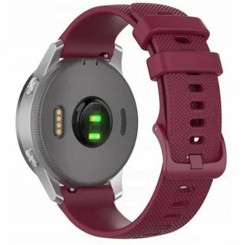 Каишка за Samsung Galaxy Watch 4/5/Active 2, Huawei Watch GT 3 (42mm)/GT 3 Pro (43mm) - Каишка за часовник 20mm (W006) - Бордо