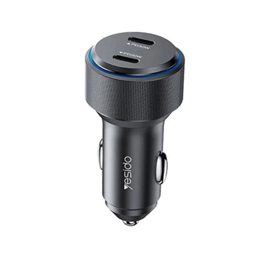 Зарядно за кола Type-C, 60W - Yesido (Y48) - Черно