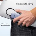 Хъб Type-C към HDMI, 2x USB, Type-C, RJ45, SD, TF - Baseus UltraJoy (B00052805813-00) - Space Gray