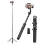 Селфи стик с 1/4 винт за телефон и GoPro - Spigen (S560W) - черен