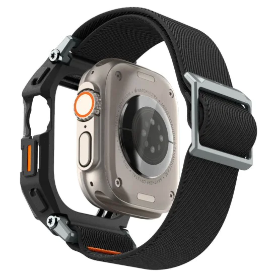 Калъф за Apple Watch Ultra / Ultra 2 + каишка - Spigen Lite Fit Pro - Matte Black