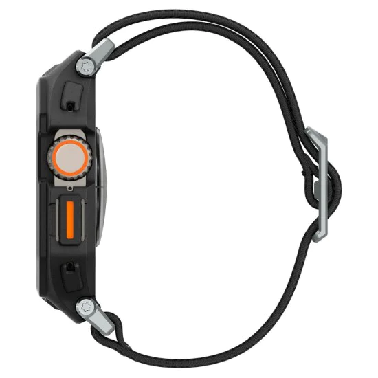 Калъф за Apple Watch Ultra / Ultra 2 + каишка - Spigen Lite Fit Pro - Matte Black