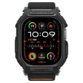 Калъф за Apple Watch Ultra / Ultra 2 + каишка - Spigen Lite Fit Pro - Matte Black