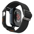 Протектор за Apple Watch 4 / 5 / 6 / SE / SE 2 / 7 / 8 / 9 (44 / 45mm) + каишка - Spigen Lite Fit Pro - Matte Black