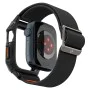 Протектор за Apple Watch 4 / 5 / 6 / SE / SE 2 / 7 / 8 / 9 (44 / 45mm) + каишка - Spigen Lite Fit "Pro" - Matte Black