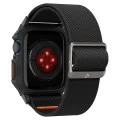 Протектор за Apple Watch 4 / 5 / 6 / SE / SE 2 / 7 / 8 / 9 (44 / 45mm) + каишка - Spigen Lite Fit Pro - Matte Black