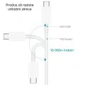 Кабел за дата за бързо зареждане, 2x Type-C, 3A, 1m - Samsung (EP-DN980BBE) - Черен (Опаковка на едро)