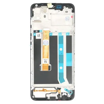 Екран със сензорен екран и рамка, съвместим с Oppo A15 / A15s - OEM (15590) - черен